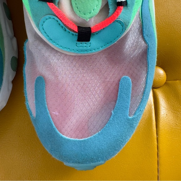 Nike 2019 Air Max 270 React 'Electro Green Lagoon' - Picture 3 of 10